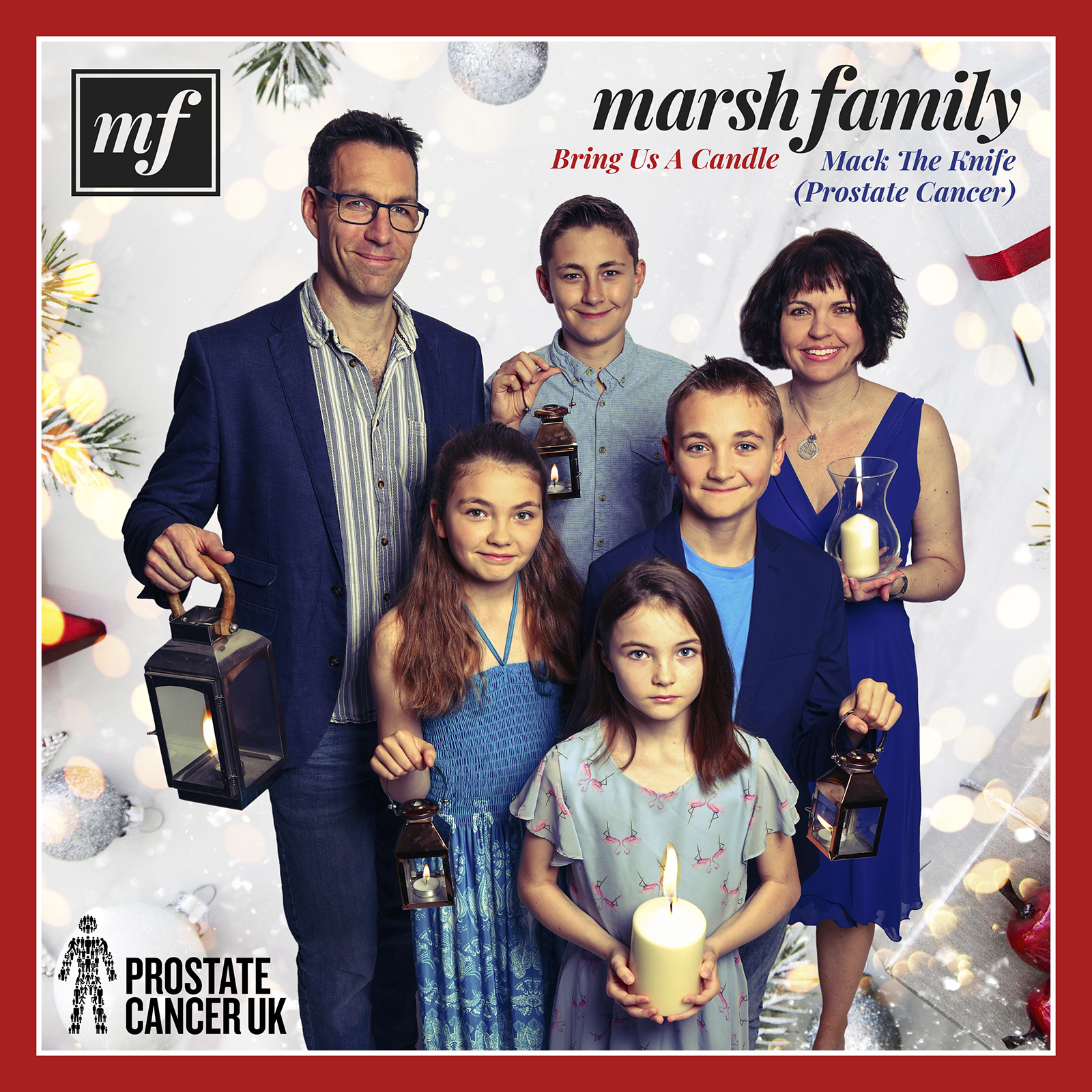 Bring Us A Candle / Mack the Knife (Prostate Cancer) Marsh Family Songs music Christmas single release